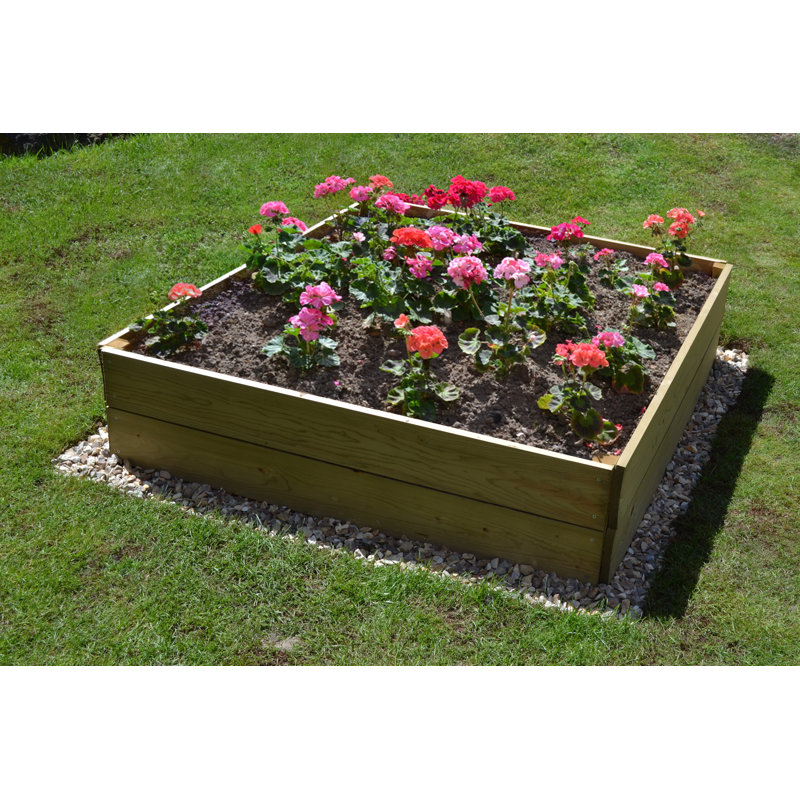 Freeport Park Alaia Wooden Raised Flower Bed Wayfair.co.uk